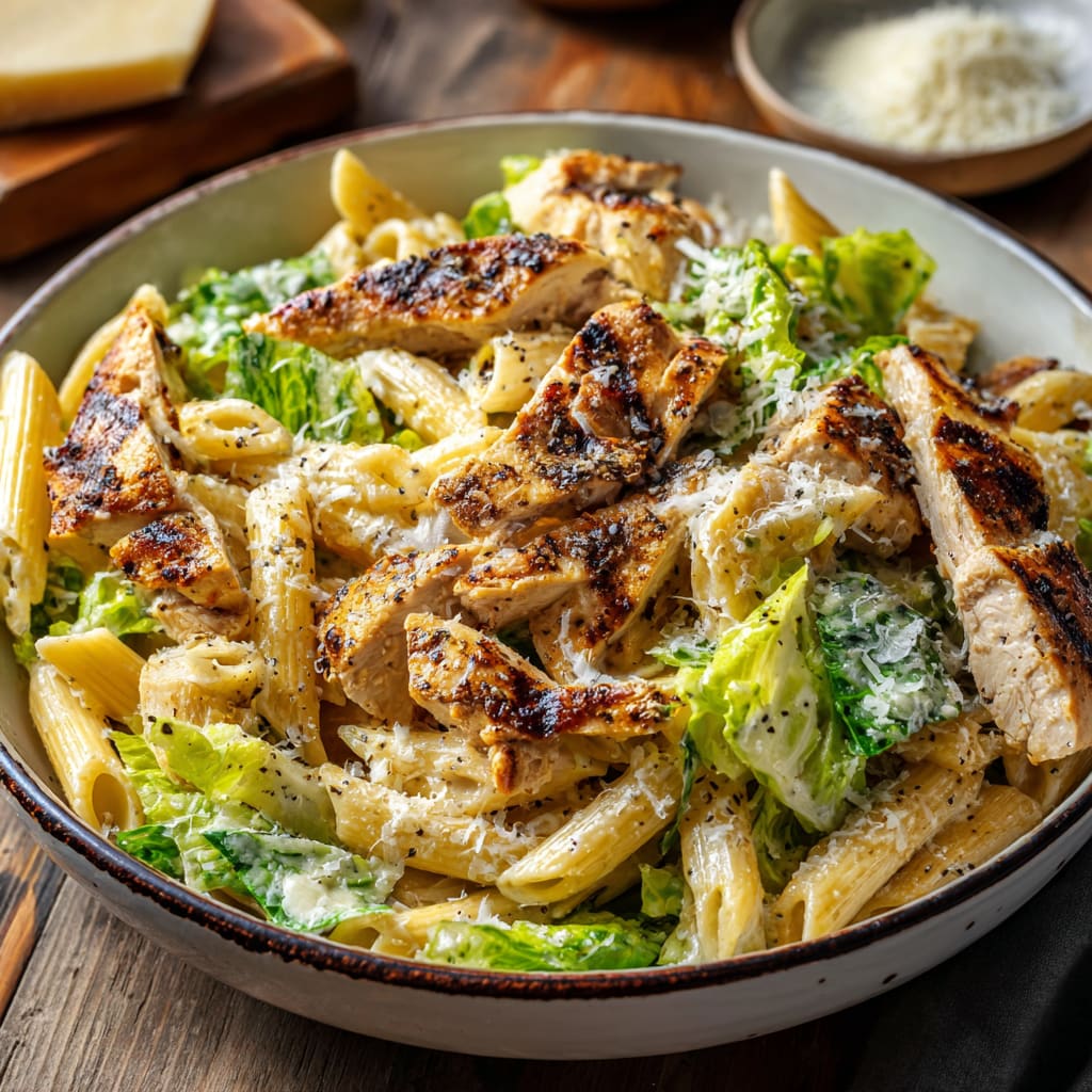 Chicken Caesar Pasta Salad