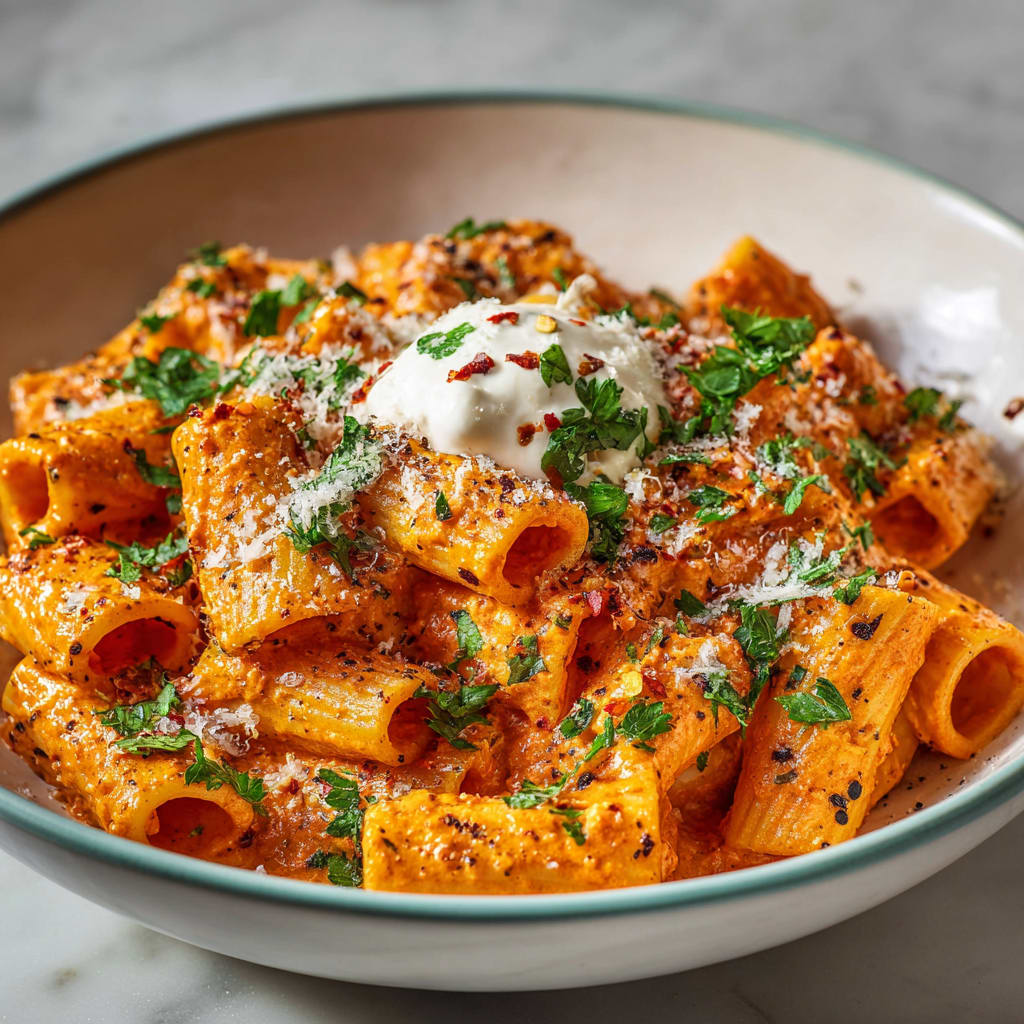 Creamy Tomato Garlic Pasta Recipe