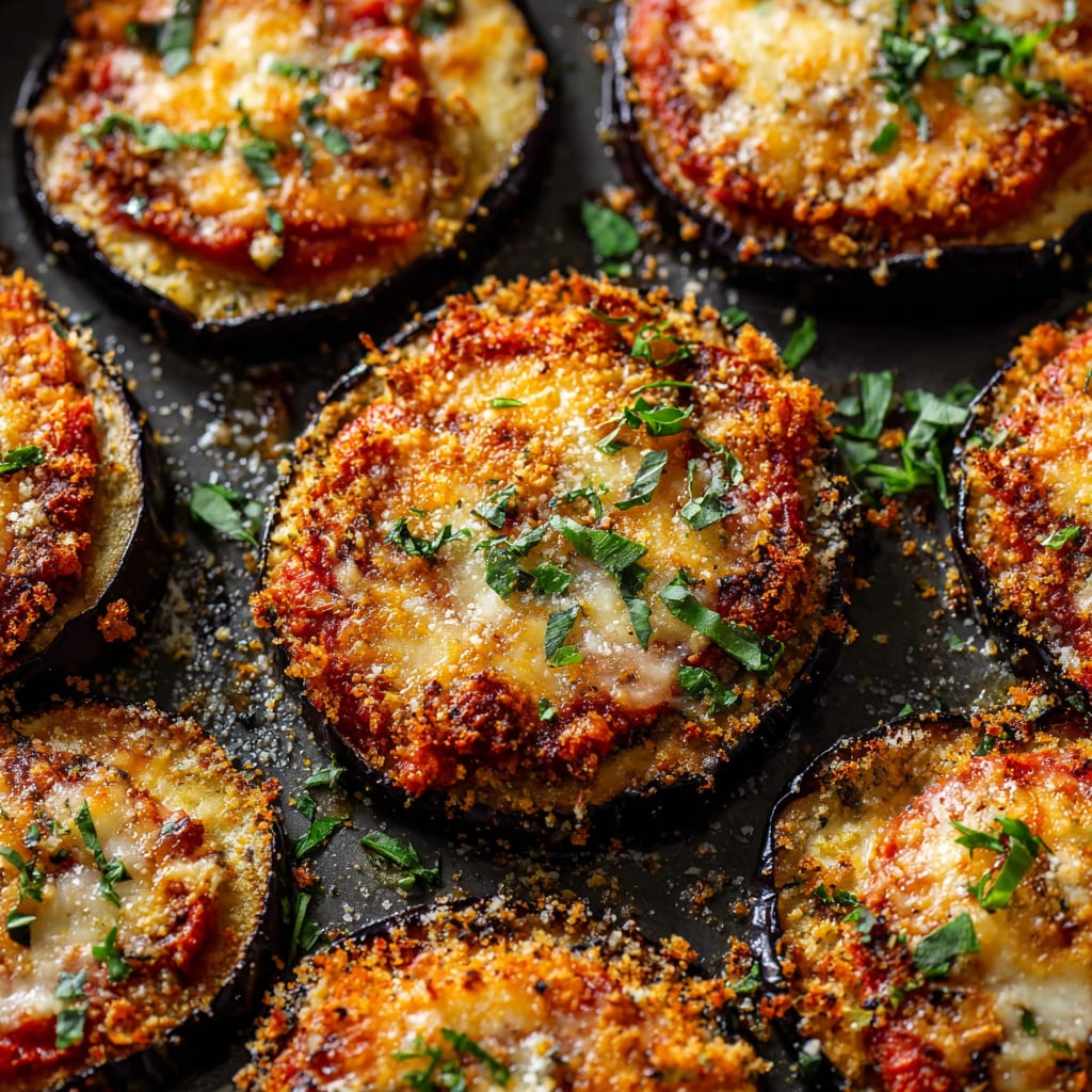 Crispy Baked Eggplant Parmesan