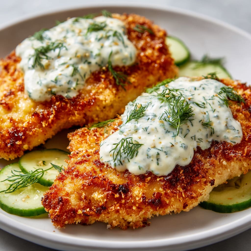 Crispy Dill Pickle Parmesan Chicken
