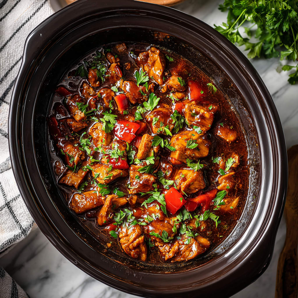 Crock Pot Bourbon Chicken Recipe