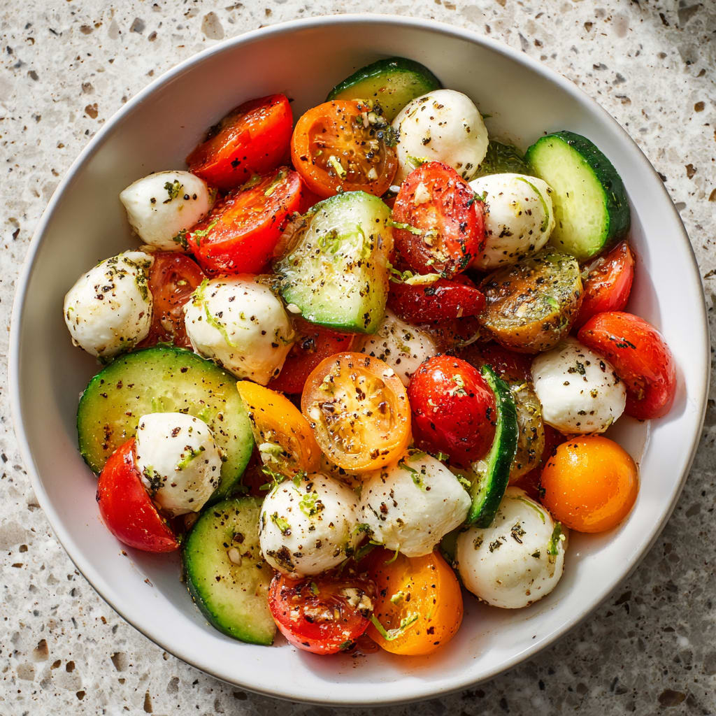 Cucumber Mozzarella Salad
