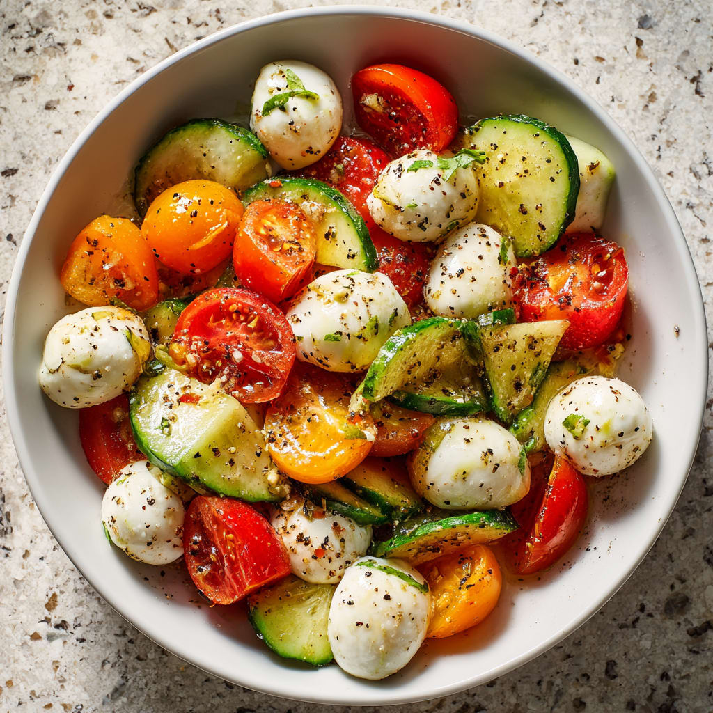 Cucumber Mozzarella Salad