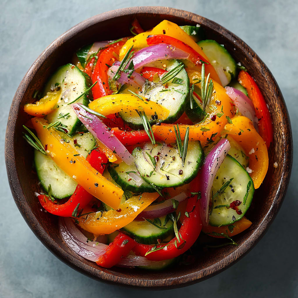 Cucumber Sweet Pepper Salad