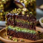 Dubai Chocolate Pistachio Cake