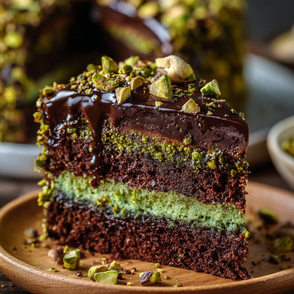 Dubai Chocolate Pistachio Cake