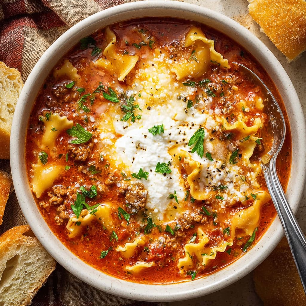 Easy Lasagna Soup Recipe