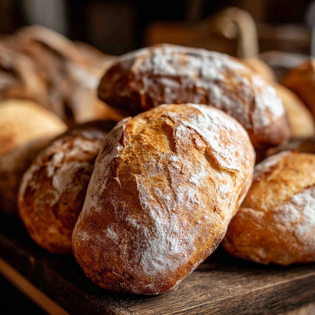Easy Small Batch Ciabatta Rolls