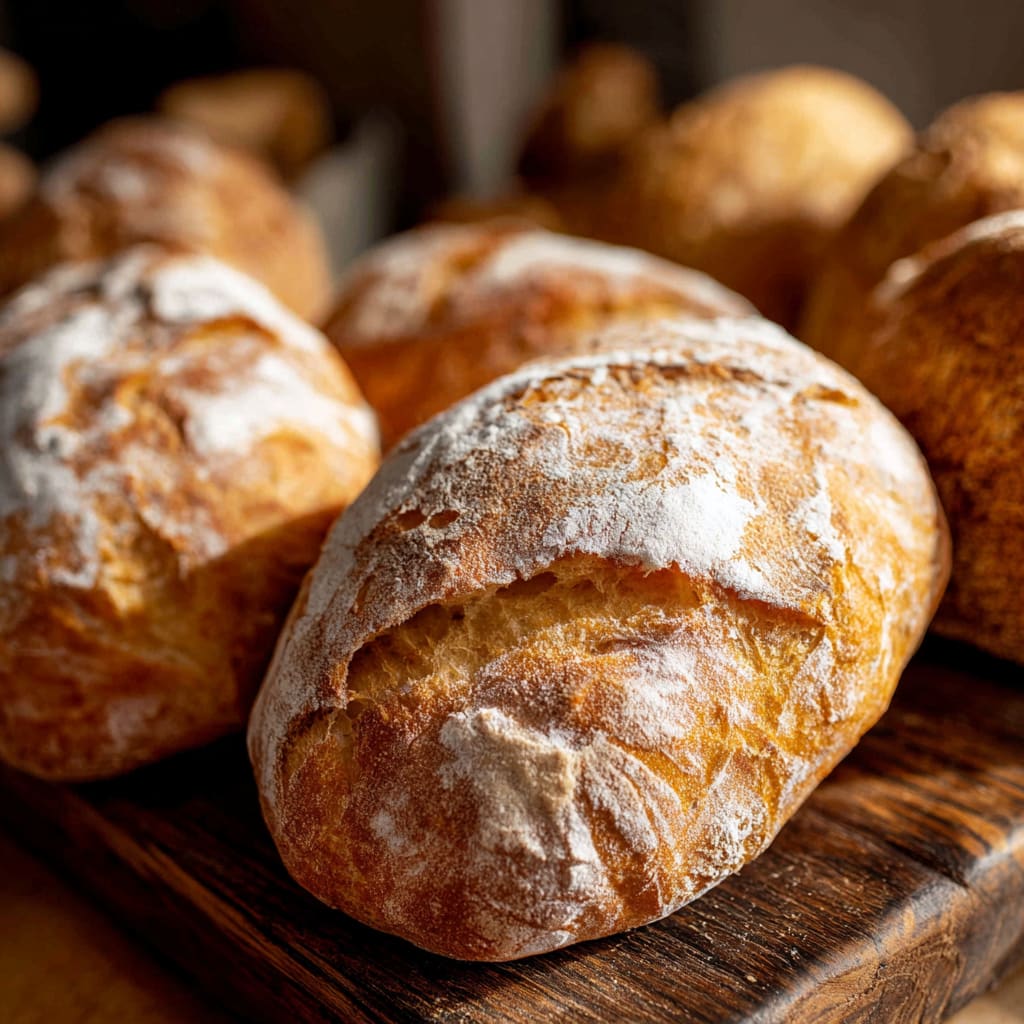 Easy Small Batch Ciabatta Rolls