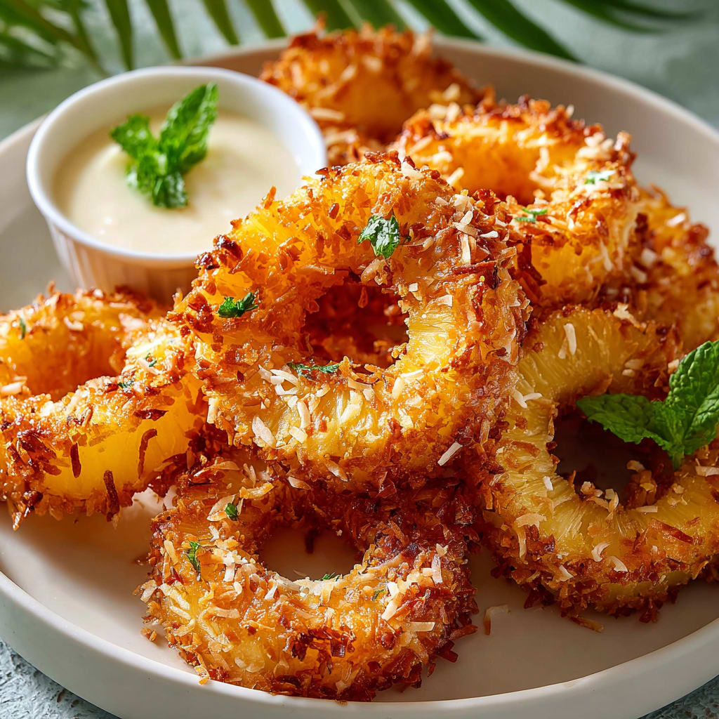 Fried Pineapple Rings