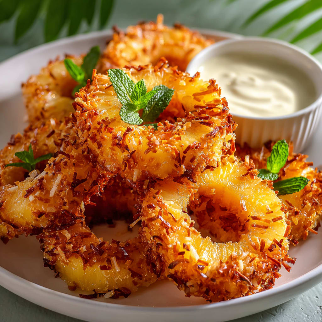 Fried Pineapple Rings