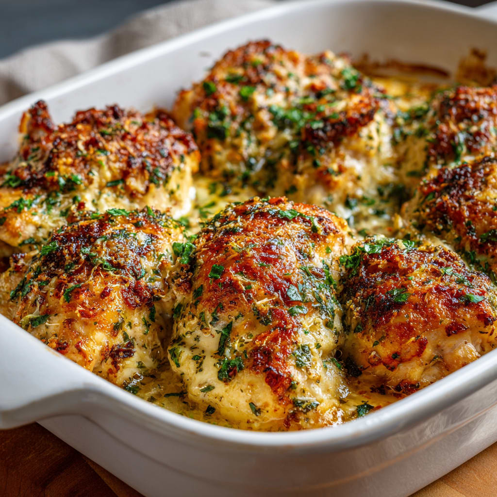 Garlic Parmesan Chicken Bake