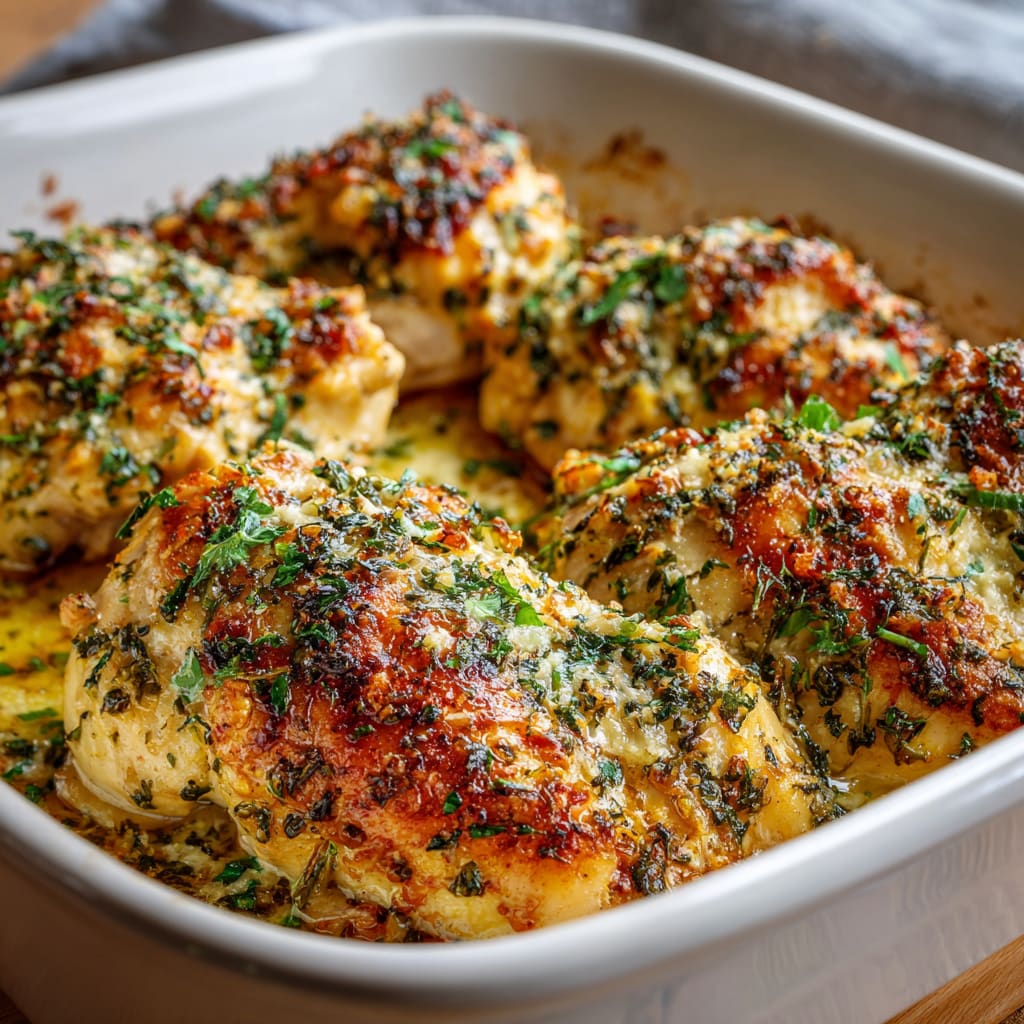 Garlic Parmesan Chicken Bake