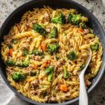 Ground Turkey Orzo Skillet