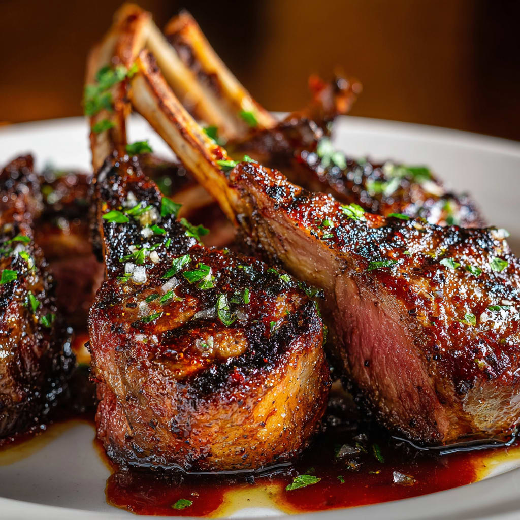 Honey Garlic Glazed Lamb Chops