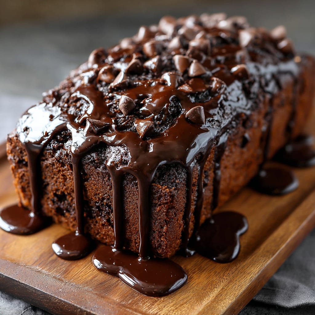 Hot Fudge Brownie Bread