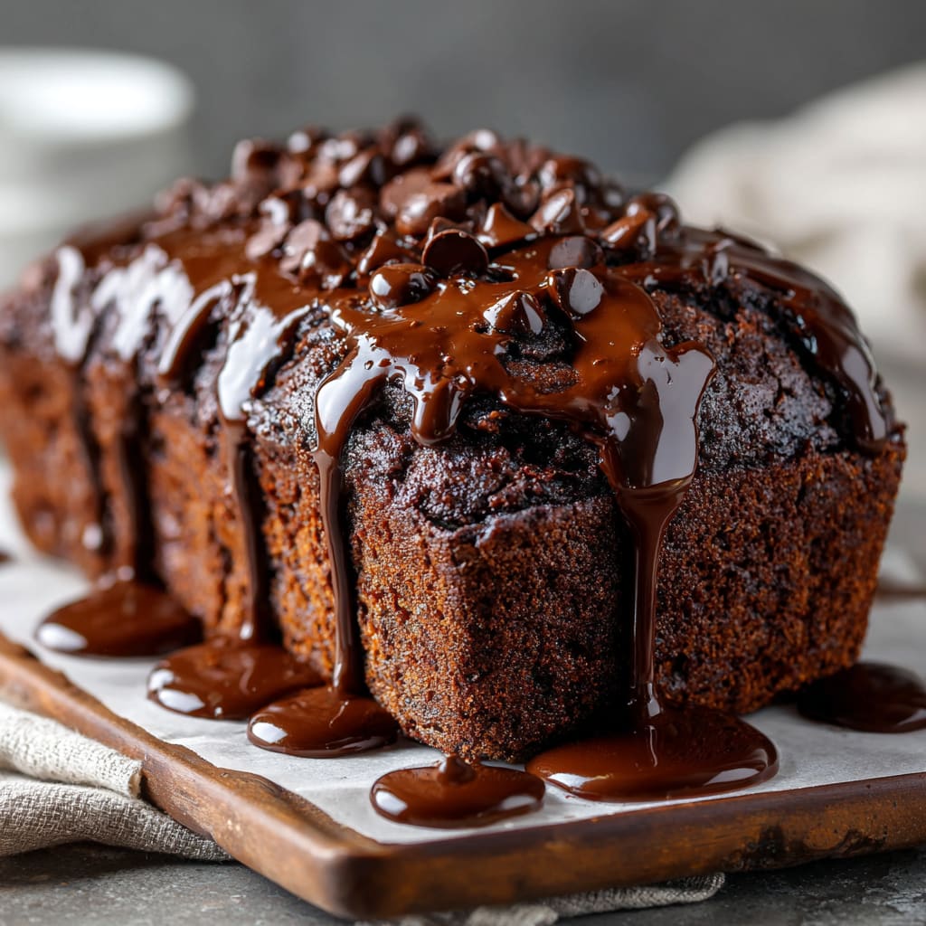 Hot Fudge Brownie Bread