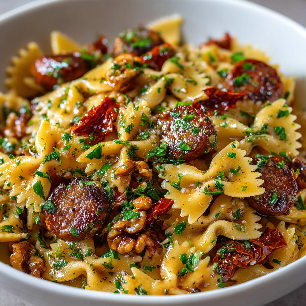 Italian Sausage With Bow Tie Pasta