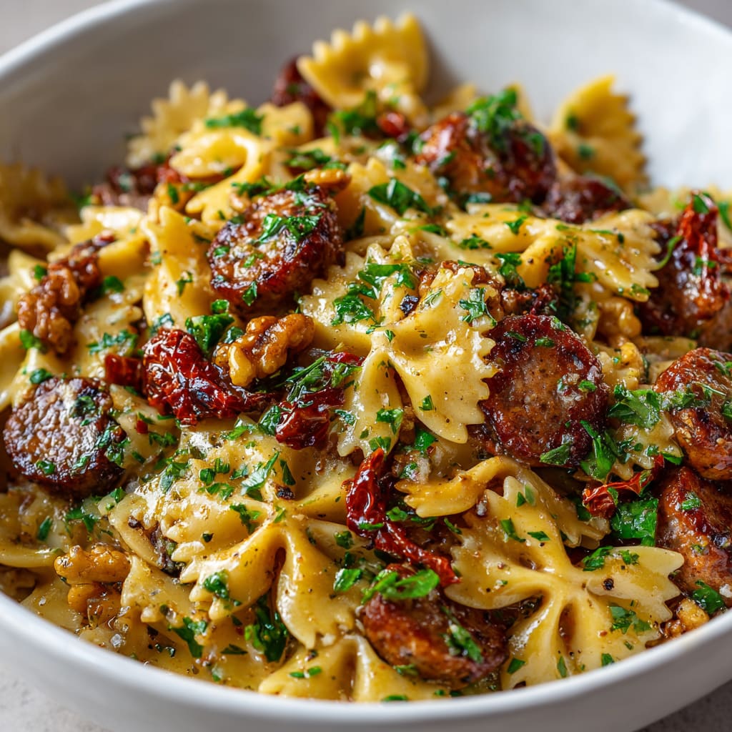 Italian Sausage With Bow Tie Pasta