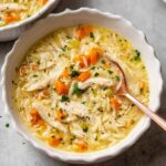 Lemon Chicken Orzo Soup