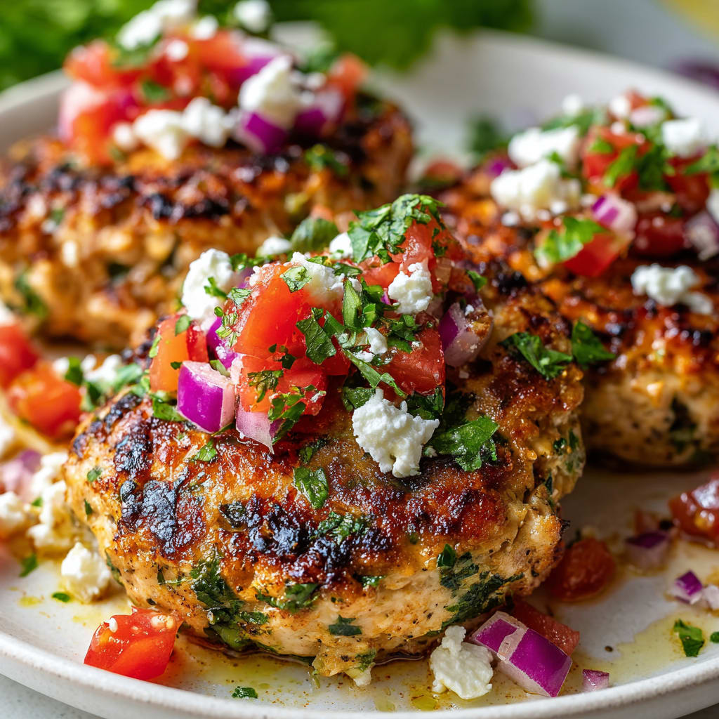 Mediterranean Chicken Patties