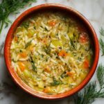 Orzo, Leek and Dill Soup