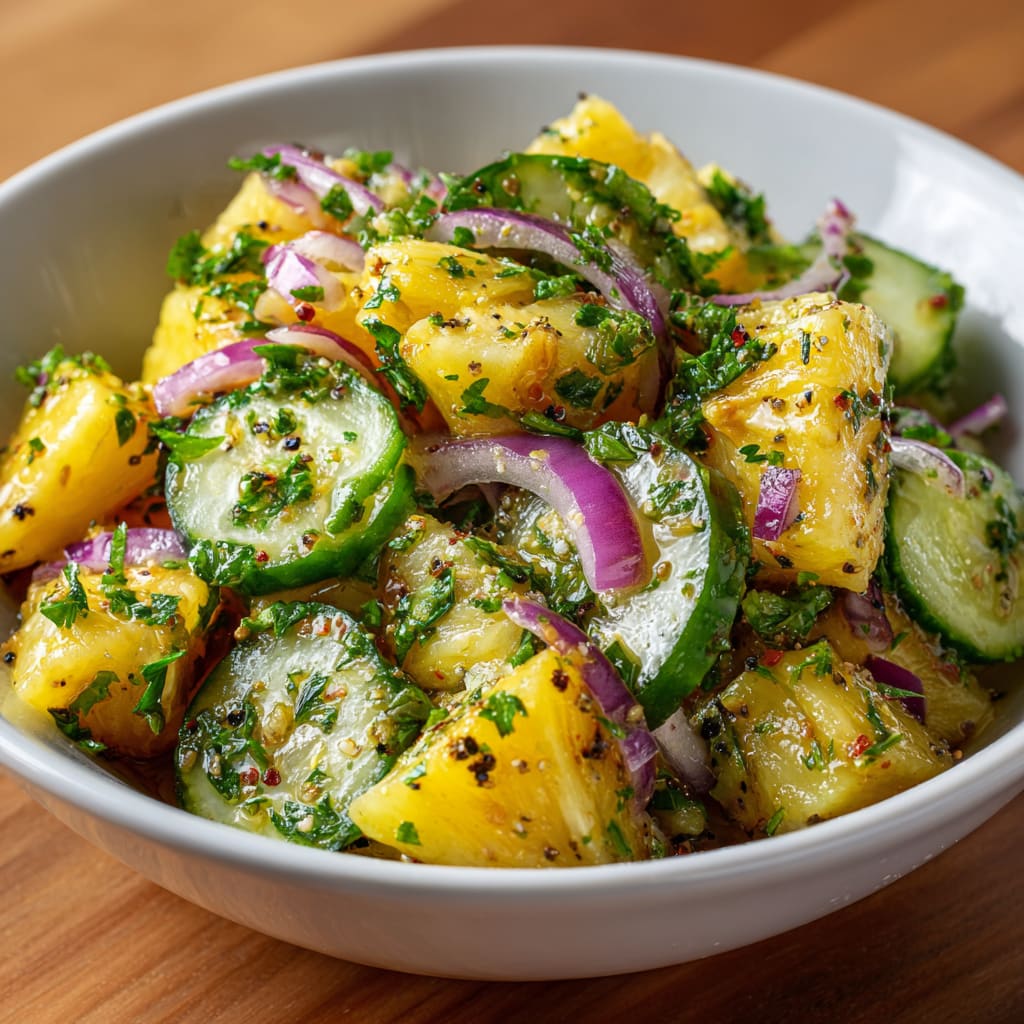 Pineapple Cucumber Salad