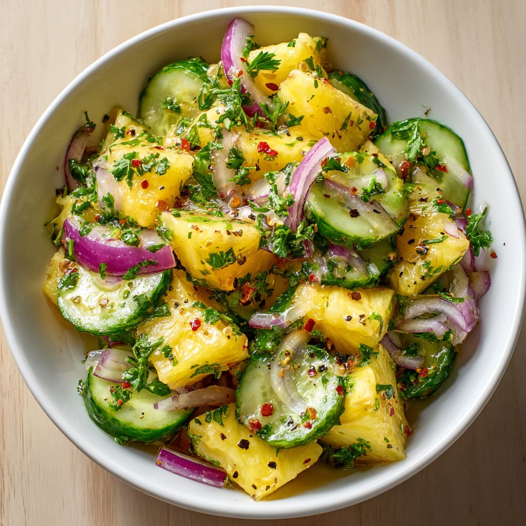 Pineapple Cucumber Salad