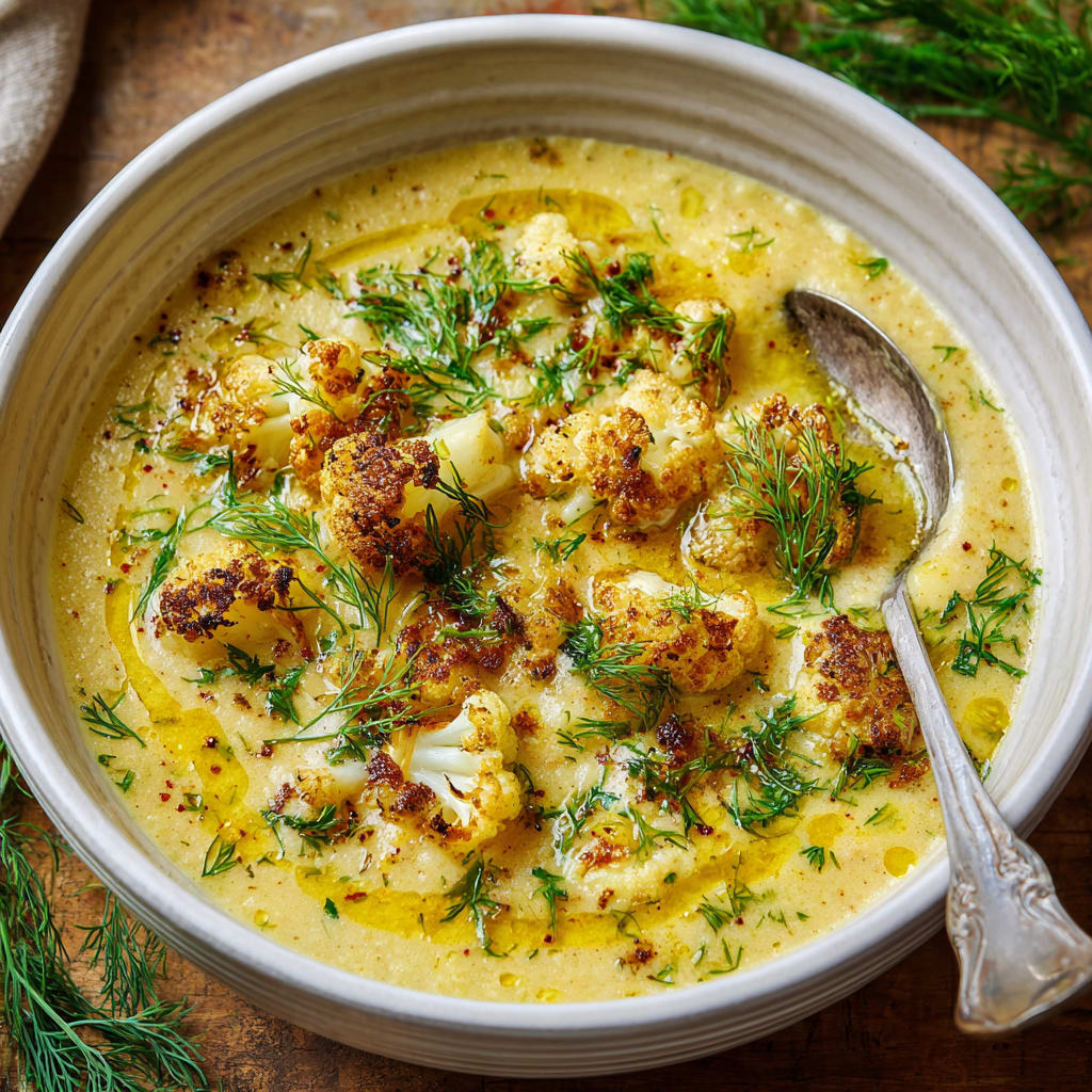 Roasted Cauliflower Soup