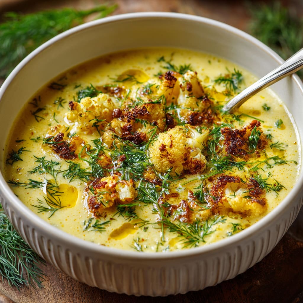 Roasted Cauliflower Soup