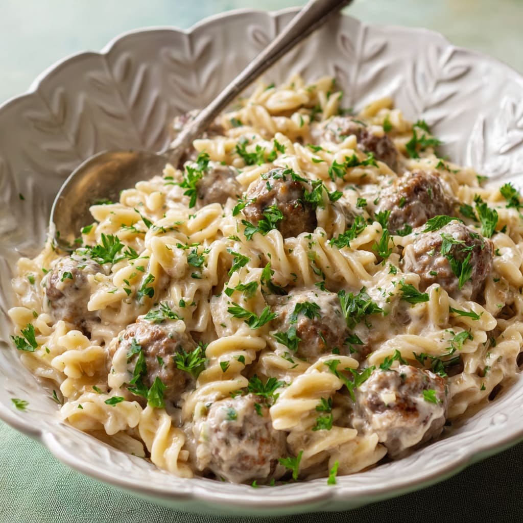 Swedish Meatball Orzo