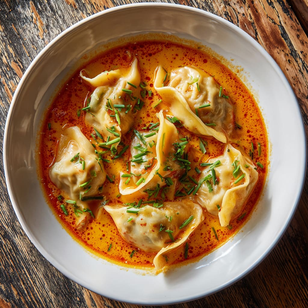 Thai Coconut Curry Dumpling Soup