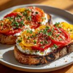 Tomato and Cottage Cheese Toast