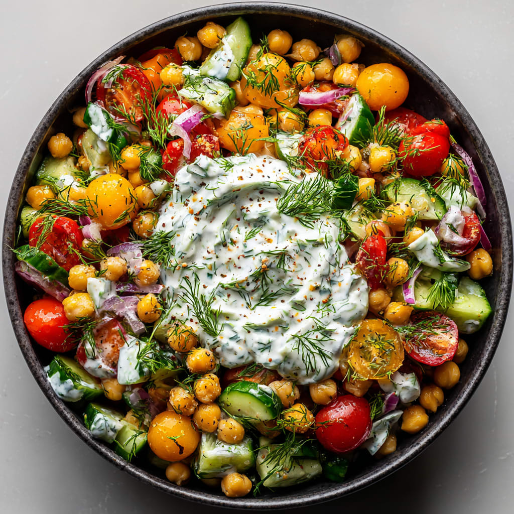 Tzatziki Chickpea Salad