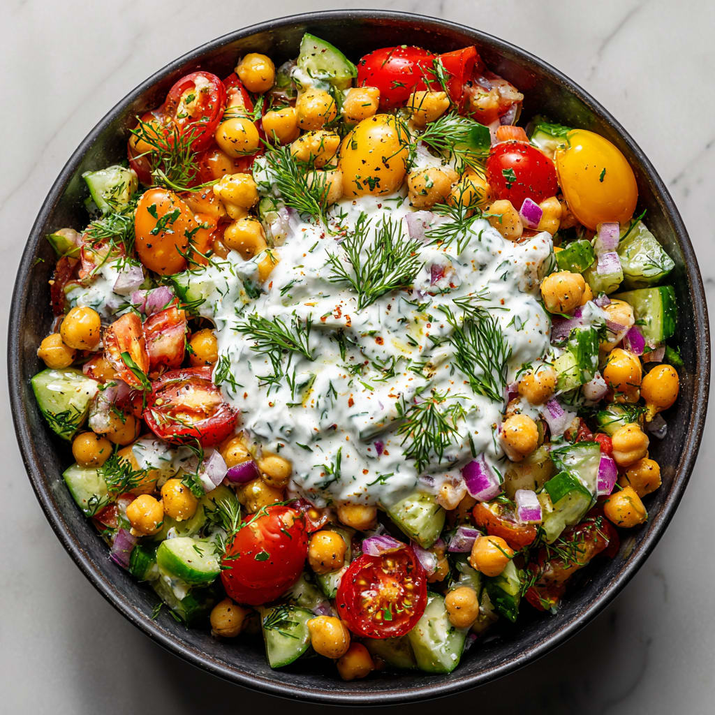 Tzatziki Chickpea Salad