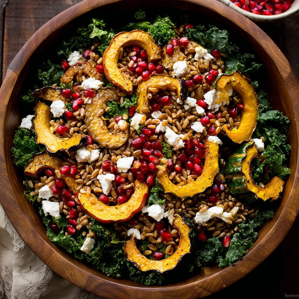 Autumn Harvest Salad with Pomegranates