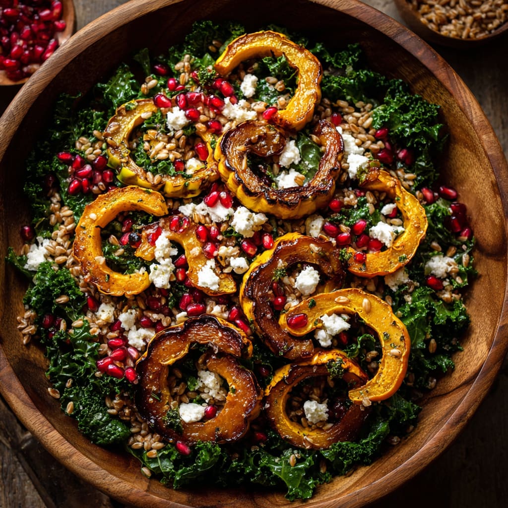 Autumn Harvest Salad with Pomegranates