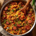 Cajun Sausage and Rice Skillet