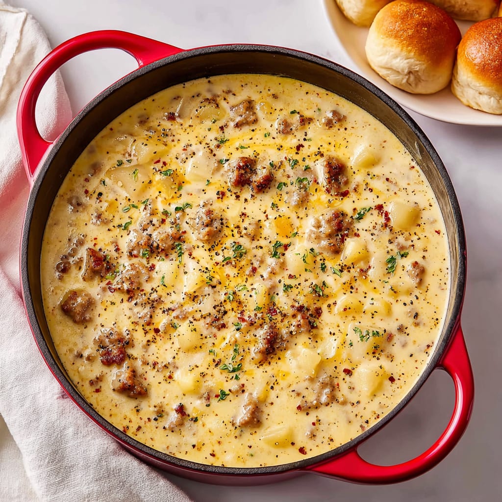 Cheesy Sausage Potato Soup