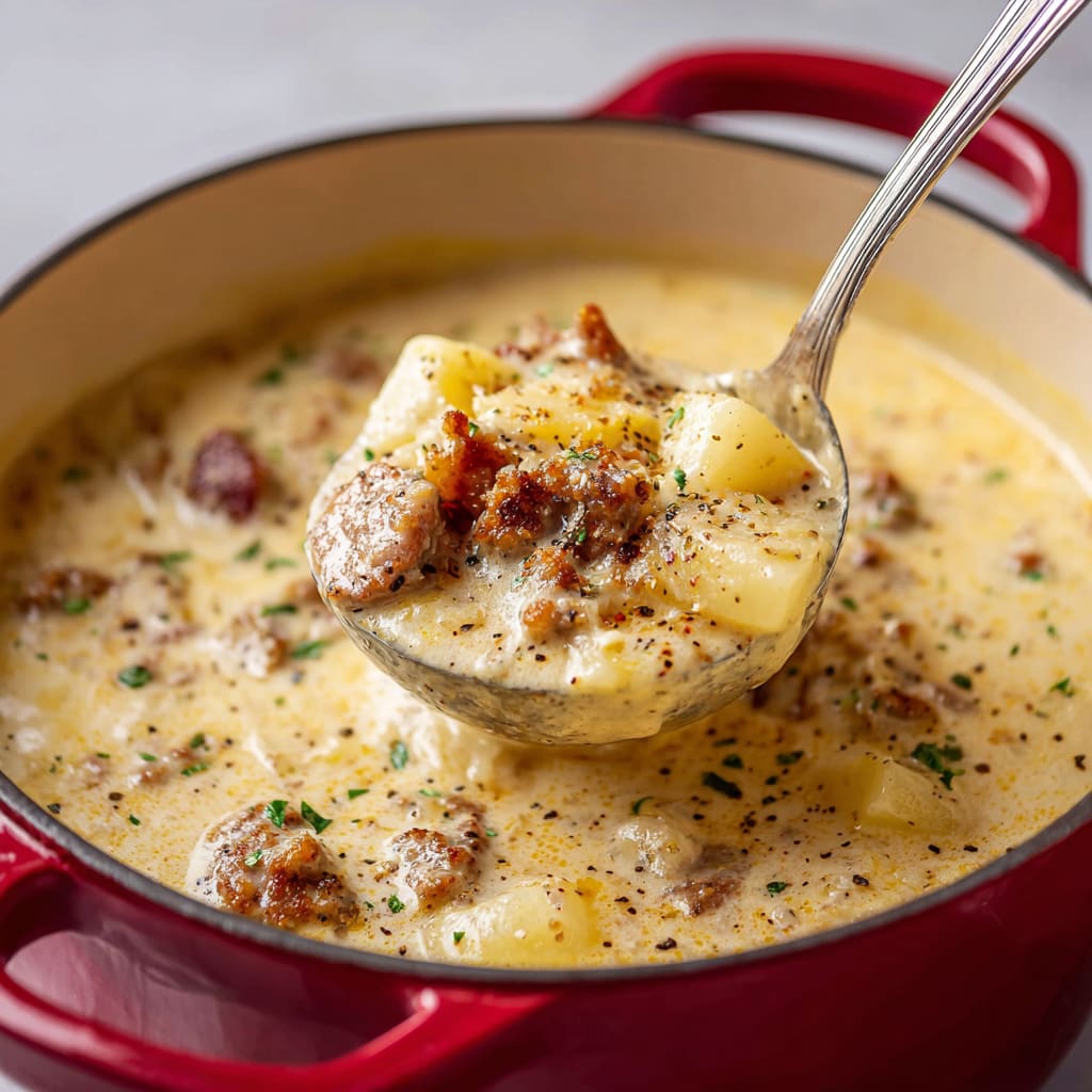 Cheesy Sausage Potato Soup