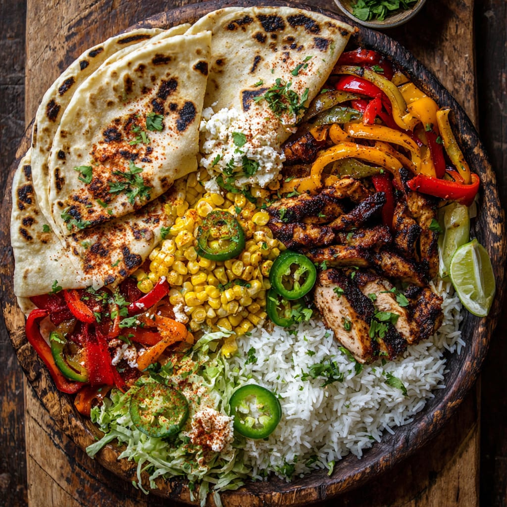 Chicken Fajita Tortilla Bowls