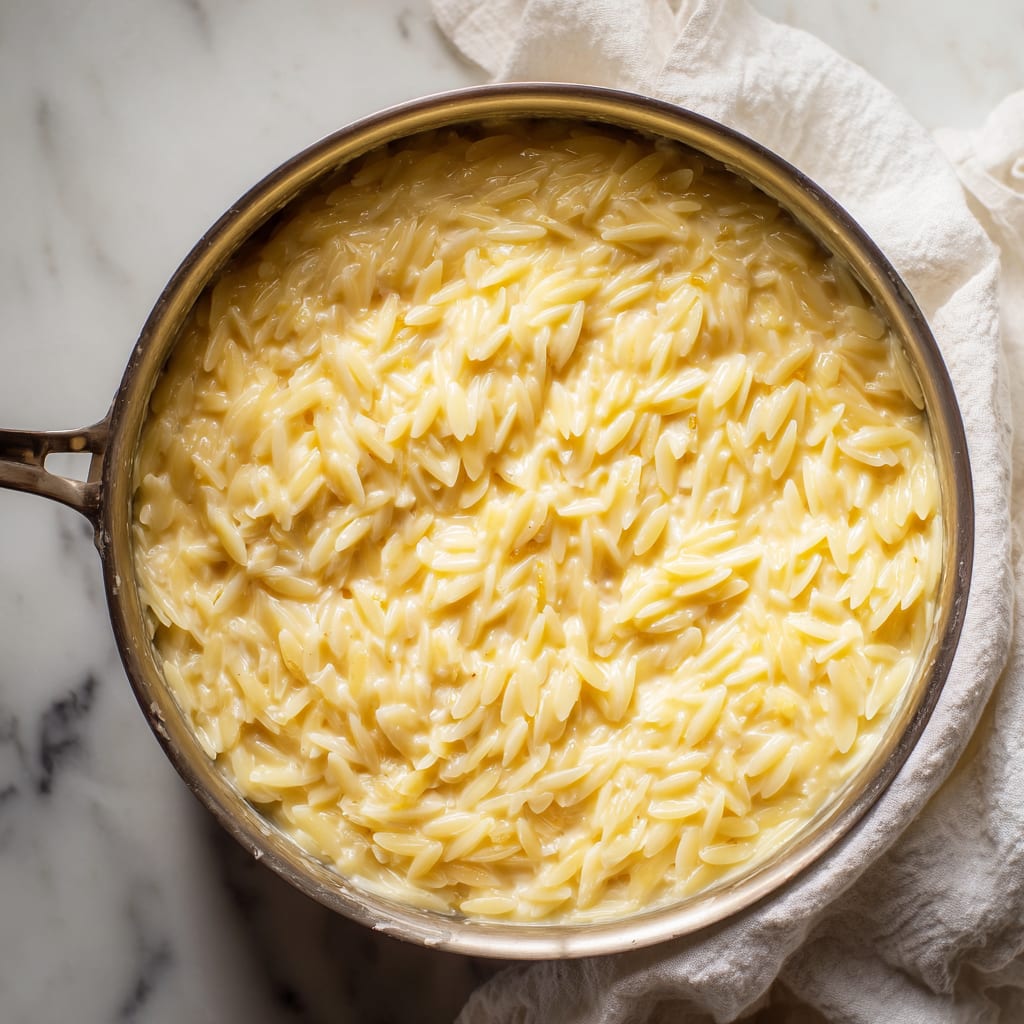 Creamy Cottage Cheese Orzo