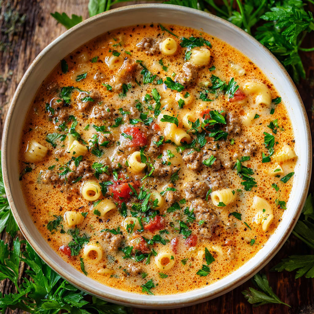 Creamy Parmesan Italian Sausage Soup