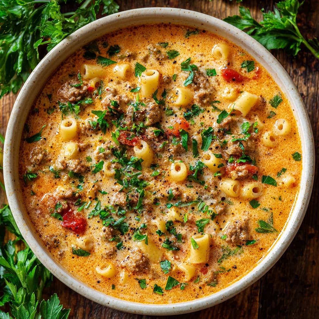 Creamy Parmesan Italian Sausage Soup