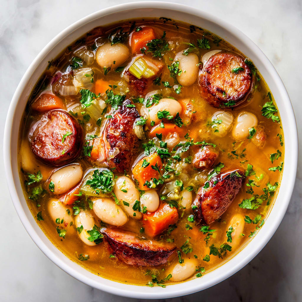 Creamy Sausage and Bean Soup