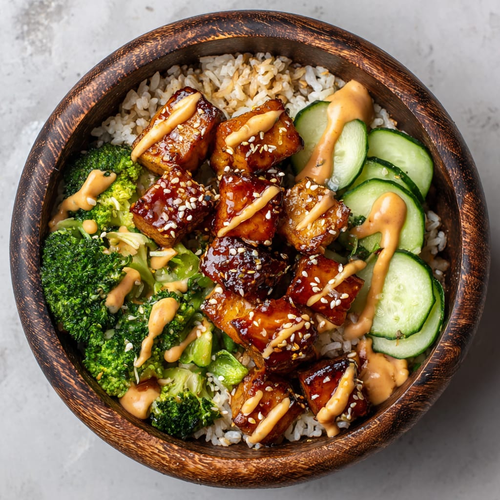 Crispy Bang Bang Salmon Bites Bowls