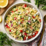 Easy Lemon Orzo Salad With Feta