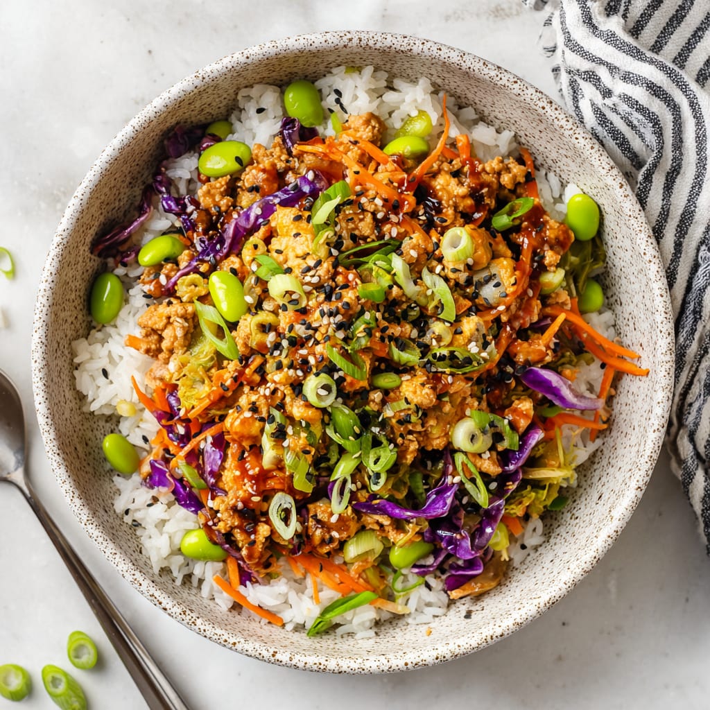 Extra Veggie Turkey Egg Roll In A Bowl