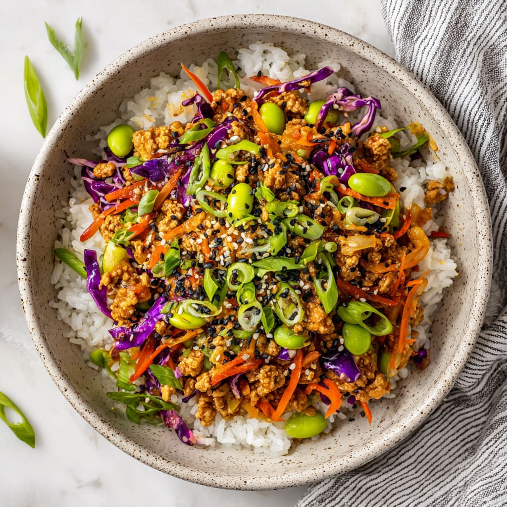 Extra Veggie Turkey Egg Roll In A Bowl