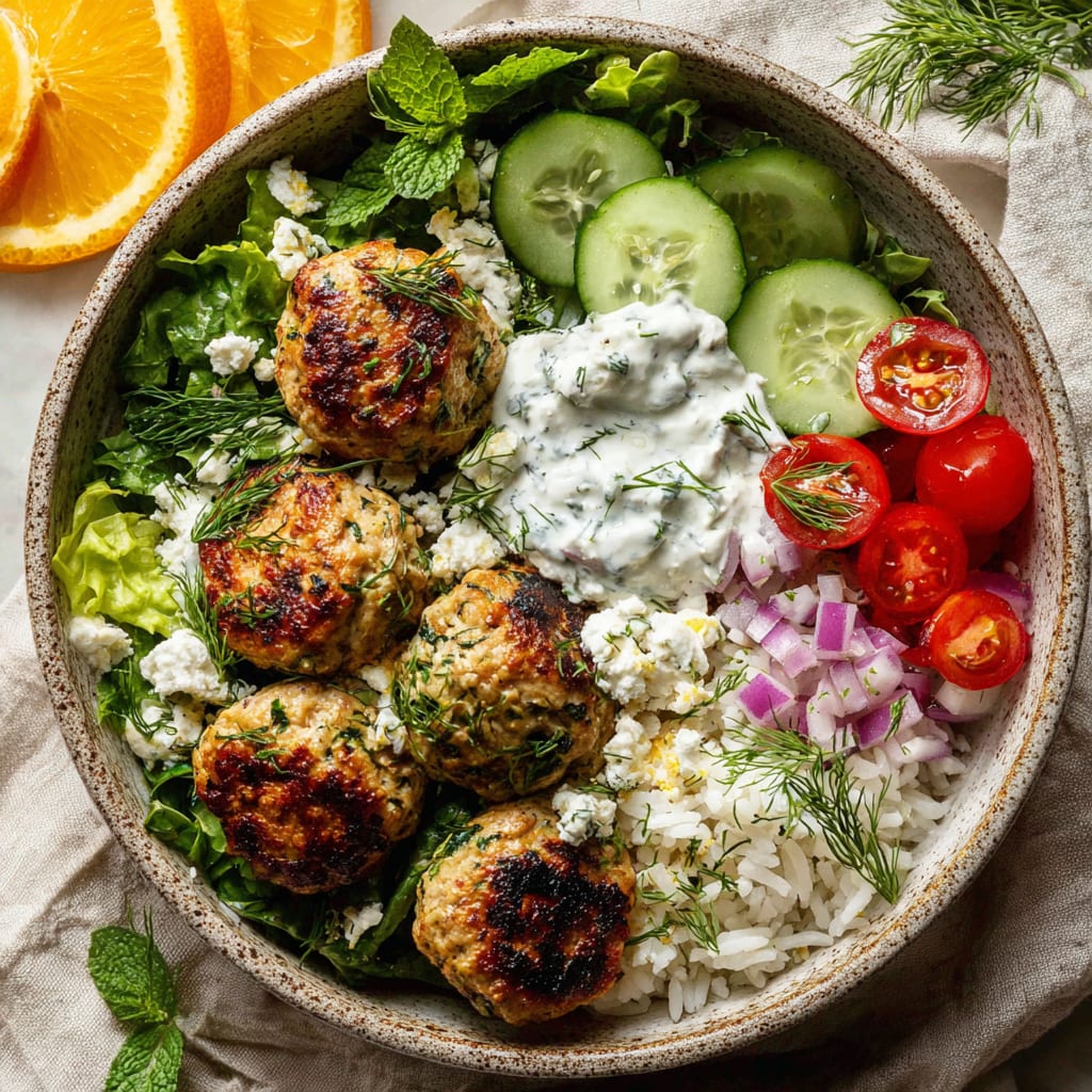 Greek Chicken Meatballs